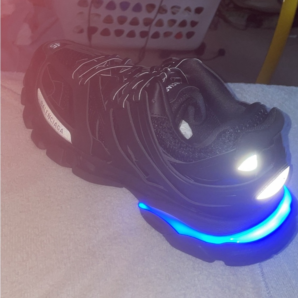 Black Balenciaga Led Tracks